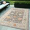 Edge Collections - 5' x 7' - Gray - Stain Resistant Floral Area Rug for Indoor and Outdoor Use - 1 Piece